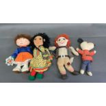 1980's Rosie and Jim dolls from the children's TV series Rosie & Jim A vintage Florence doll from