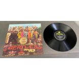 Beatles Sargeant Pepper PMC 7072, -1/-1 1St Press Mono with cut-out card, white inner Vinyl very