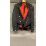 A British Army mess suit, with Tria Juncta in Uno shoulder buttons