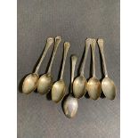 A set of 7 silver spoons 120 grams