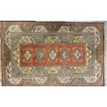 Vintage hand knotted Turkish Millas rug, 270 x 170 cm