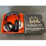 Wharfedale DD1 1970's headphones, boxed, Like new