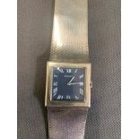 A vintage solid silver Tissot gentlemen's watch, 70 grams