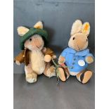 A Steiff Peter Rabbit  - 100 years of Peter Rabbit, together with Benjamin Bunny