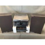 Hitachi Seperates Hifi, 1980's Linear Tracking record deck HT-L33 Stereo Tuner/Amp, HTA MD 22 Stereo