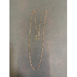23.5 inch 9ct gold snake chain 7.9 grams