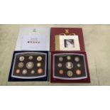 2 royal mint proof sets of coins 2000 and 2002