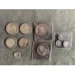 10 Victorian coins:  2 x 1887 Florins 1 x Two Shillings 1895 1 x 1887 Half Crown 1 x 1894 half Crown