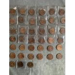39 almost mint pennies mainly 1936 and 1939