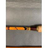 Sharpes ''The Featherweight'' 2 piece 8 foot fly rod. Made for Farlows with impregnated cane, 4-5