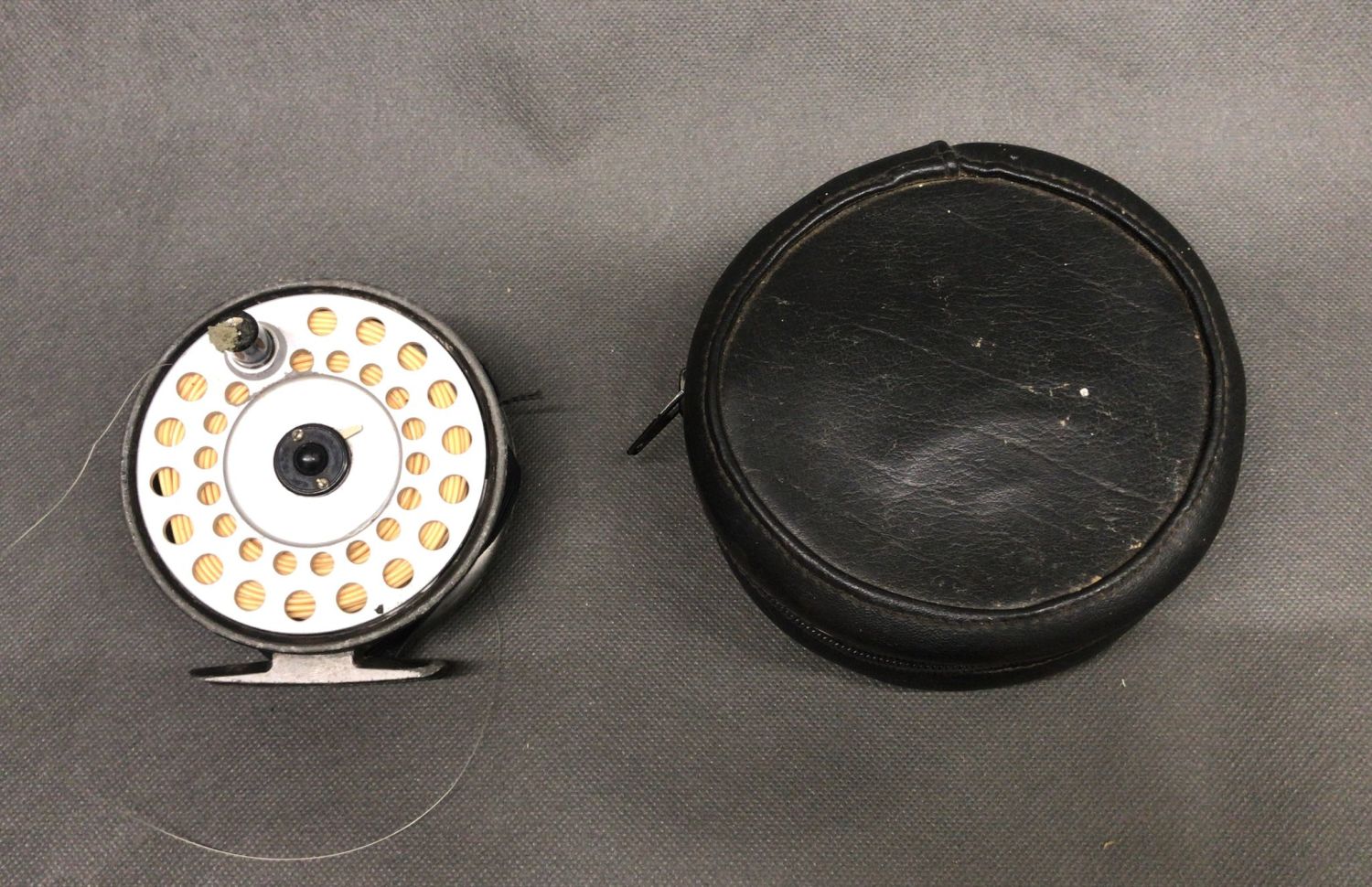 Hardy VIscount 140 fly reel with Hardy DT 7F, line well fished