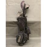 Set of PING Eye 2 metal Shaft (KT) irons 3 - SW in PING 4 series carry bag, together with PING G10