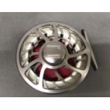 Hanak Streamer 6/7 competition fly reel with bag / boxed. 3 3/4'', good condition