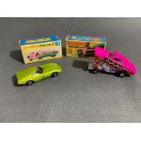 2 matchbox superfast cars No.52 Dodge Charger MK11 and Dogde Dragster