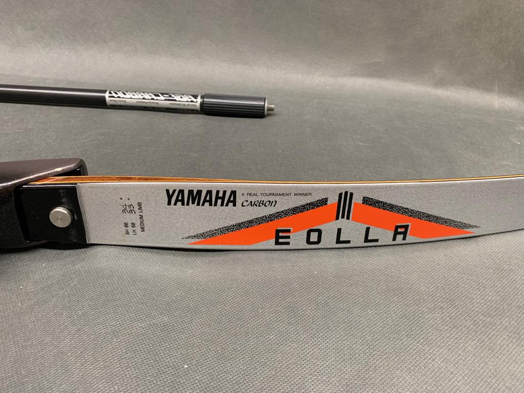 Yamaha Eolla Olympic recurve archery bow with limb balance adjusters, almost new, complete with - Image 5 of 6