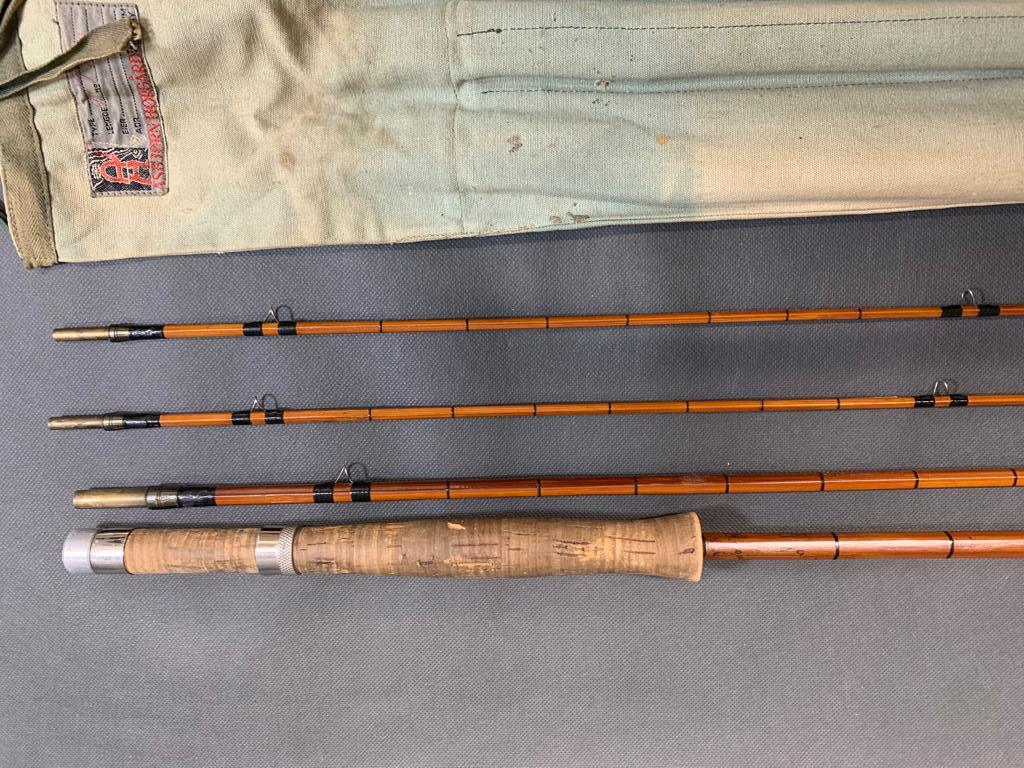 Asbjorn Horgard ''The Viya'' (?) 3 piece split cane fly rod 9'6'' made in Norway, missing one