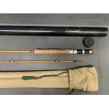 Forshaws of Liverpool ''The Palace De lux'', 2 piece trout fly rod in split cane 7 foot for 5 weight