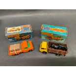 2x matchbox trucks, a new 66 Ford Transit and a 71 Cattle truck