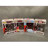 4 x Funko figures deadpool No’s 327, 322,20 and 319