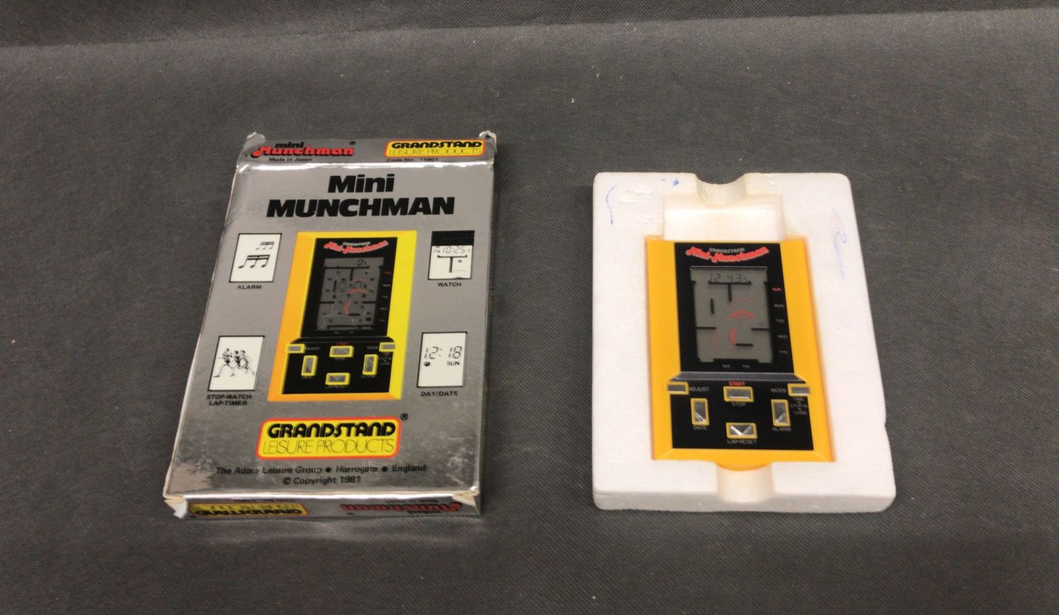 Grandstand Leisure Products Mini Munchman game with original box