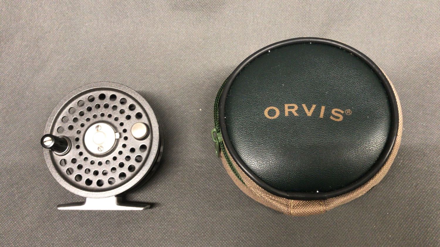 Orvis Battenkill Disc 5/6 WT made in England and pouch, 3 1/2. VGC