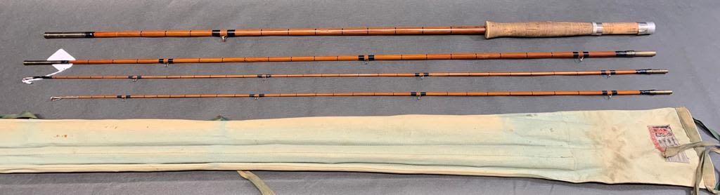 Asbjorn Horgard ''The Viya'' (?) 3 piece split cane fly rod 9'6'' made in Norway, missing one - Image 2 of 2