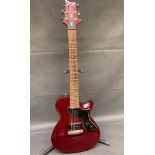 PRS SE1 electric 6 string guitar, cherry, Korean made