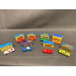 8 x matchbox cars in reproduction boxes