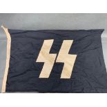 Third Reich German WW2 Interest Waffen SS flag dated 1939 Berlin