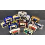 A collection of 15 Days Gone, Traditional Models, Corgi and Matchbox Advertising vehicles