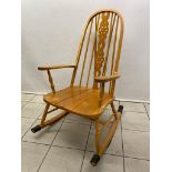 An Ercol Grandfather Rocking Chair