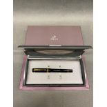 A vintage Parker fourfold fountain pen with 18 ct gold nib, unused