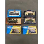 Trackside vehicles 2 boxed die-cast corgi classics, an open top and a closed tram both boxed and