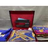 2 cases of Masonic regalia