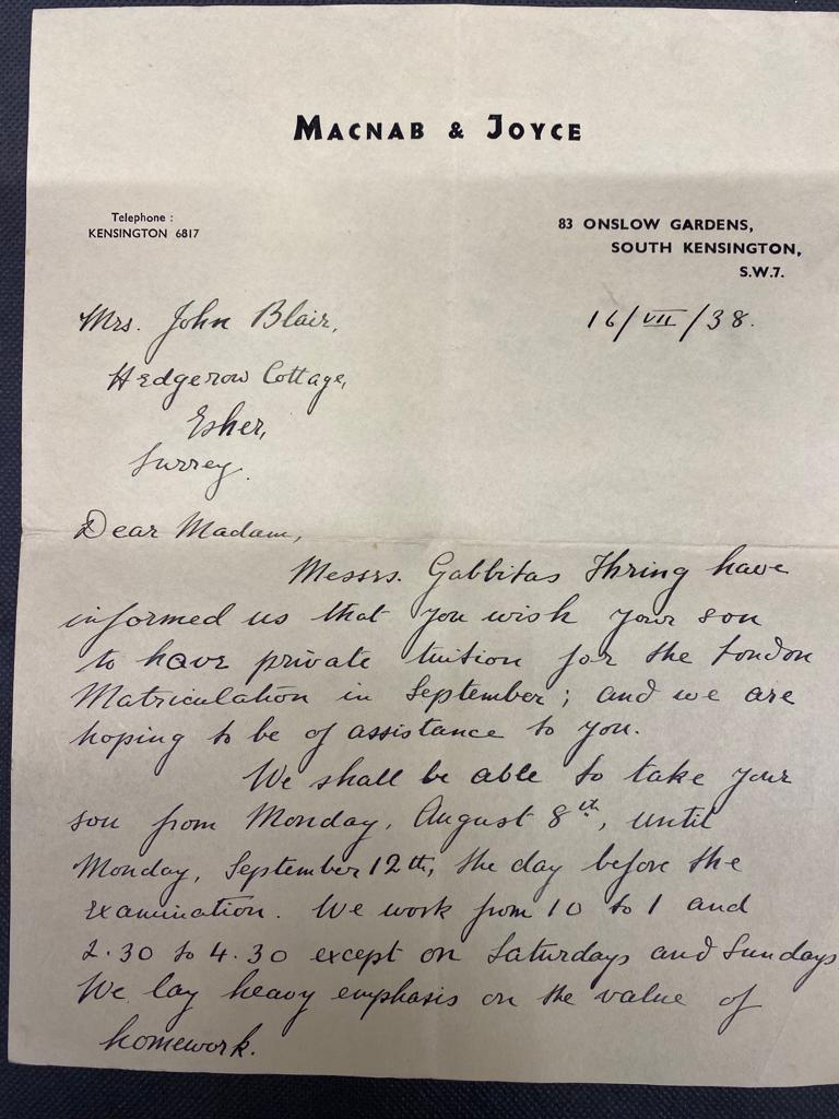 A hand written letter and other correspondence signed by William Joyce ( Lord HawHaw ) this - Image 8 of 10