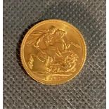 A 1915 gold full sovereign