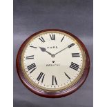 An antique Earl of Bristol wall clock