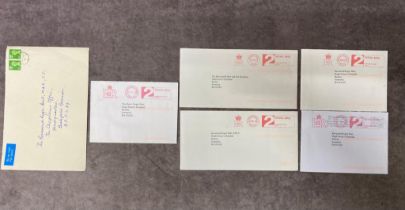 A group of envelopes sent from the Royal household