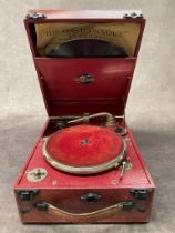 A vintage Dulcetto gramophone in good working order.