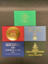 5 x sets of mixed islands proof coins