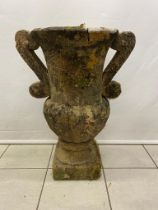 A George lll carved stone urn planter viva 1800-1820