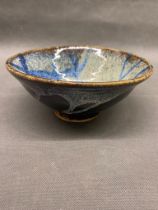 A studio pottery bowl by Trevor Corser, The Leach Pottery 1932-2015 .18.5 cm diameter 8 cm high