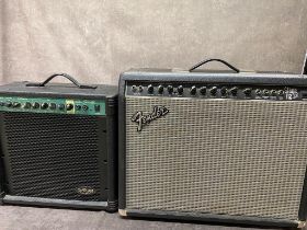 2 guitar amplifiers - Fender stage 112 along with a small Stagg