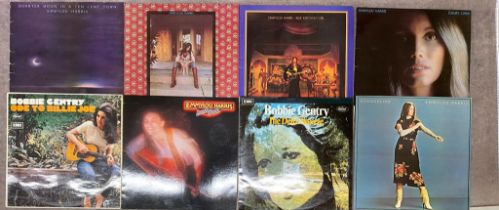 Emmy Lou Harris and Bobbie Gentry albums, all near mint