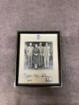 A photograph of the Duke and Duchess of Gloucester with their two sons William and Richard, signed