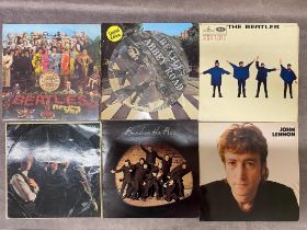 6 albums of Beatles, Stones, McCartney and Lennon Beatles Sgt Pepper PMC 7027, first pressing 27th