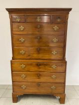 A Georgian Tallboy 183cm high x 103cm wide x 53cm deep