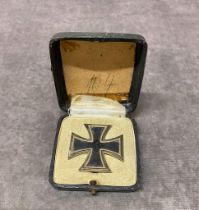 An original 1939 Nazi Iron Cross in case