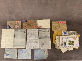 An interesting collection of letters and envelopes and postal history dating back to WW2