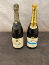 2 x vintage bottles of champagne, a 1943 Charles Heidsieck with a 1960’s Dry Monopole